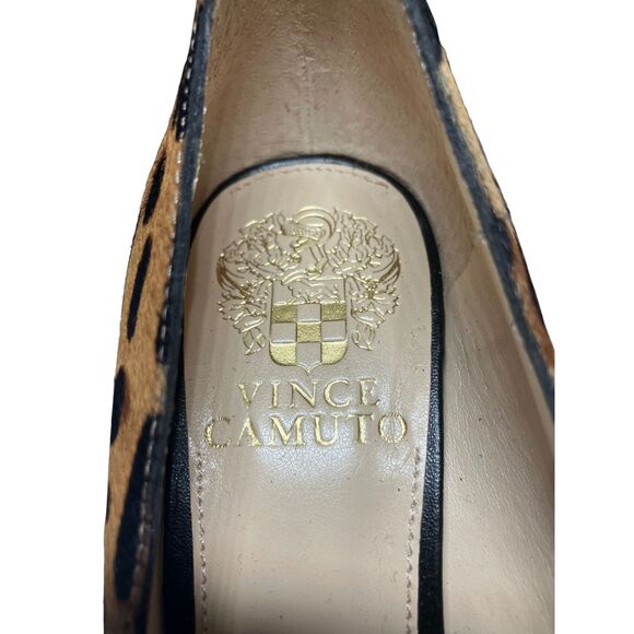 Vince Camuto Leopard Print Block Heel Pumps Size 6M - Picture 9 of 9